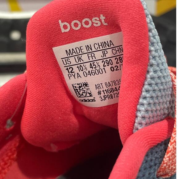 Adidas UltraBoost ST Blue Haze Coral BA7835 women size 12 New NWT - Picture 11 of 13